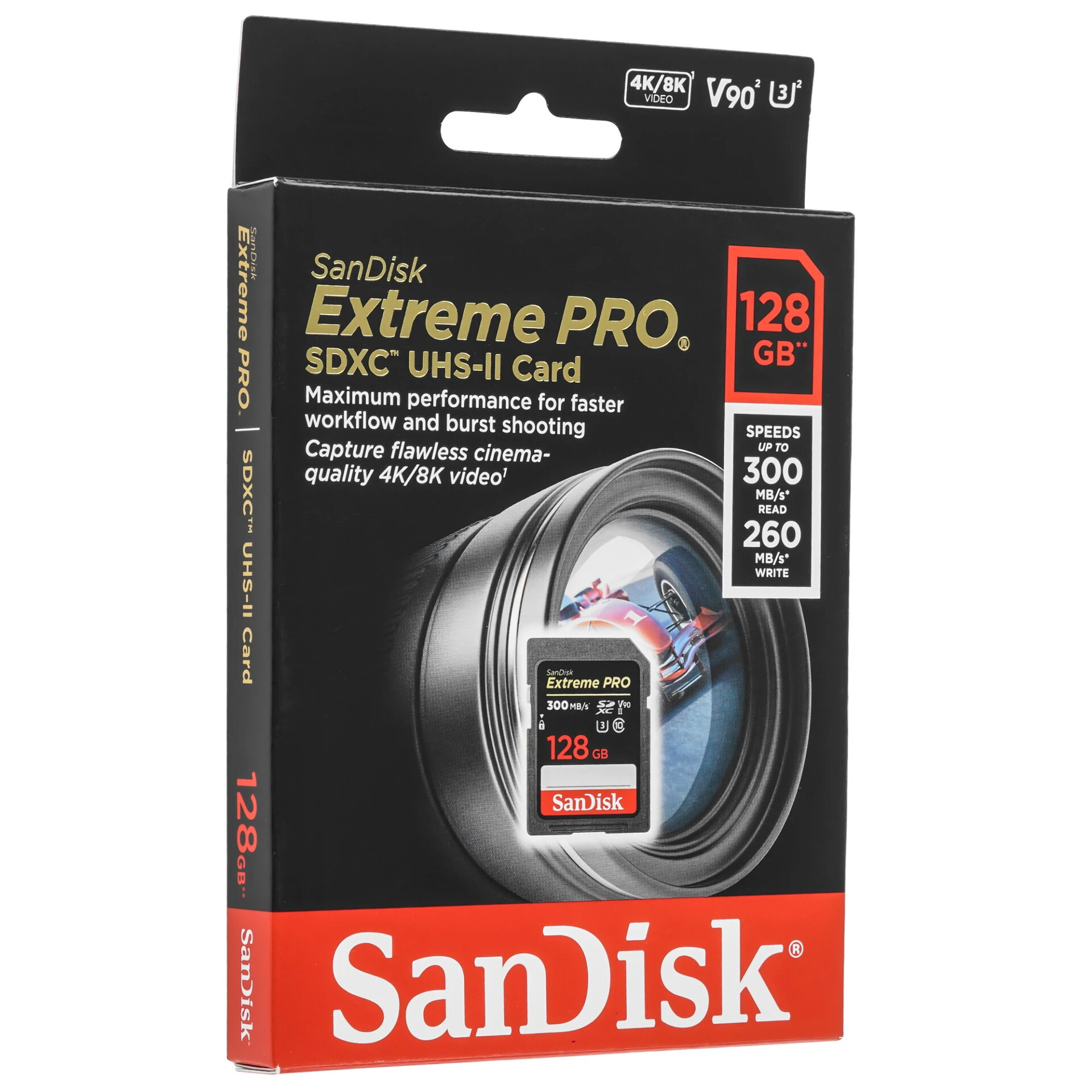 Карта памяти SanDisk Extreme Pro SDXC 128 ГБ [SDSDXDK-128G-GN4IN]