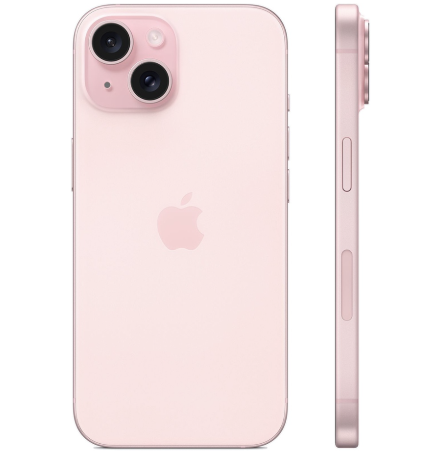 Смартфон Apple iPhone 15 128GB Pink (Розовый) nano-Sim + eSim Смартфон Apple iPhone 15 128GB Pink (Розовый) nano-Sim + eSim
