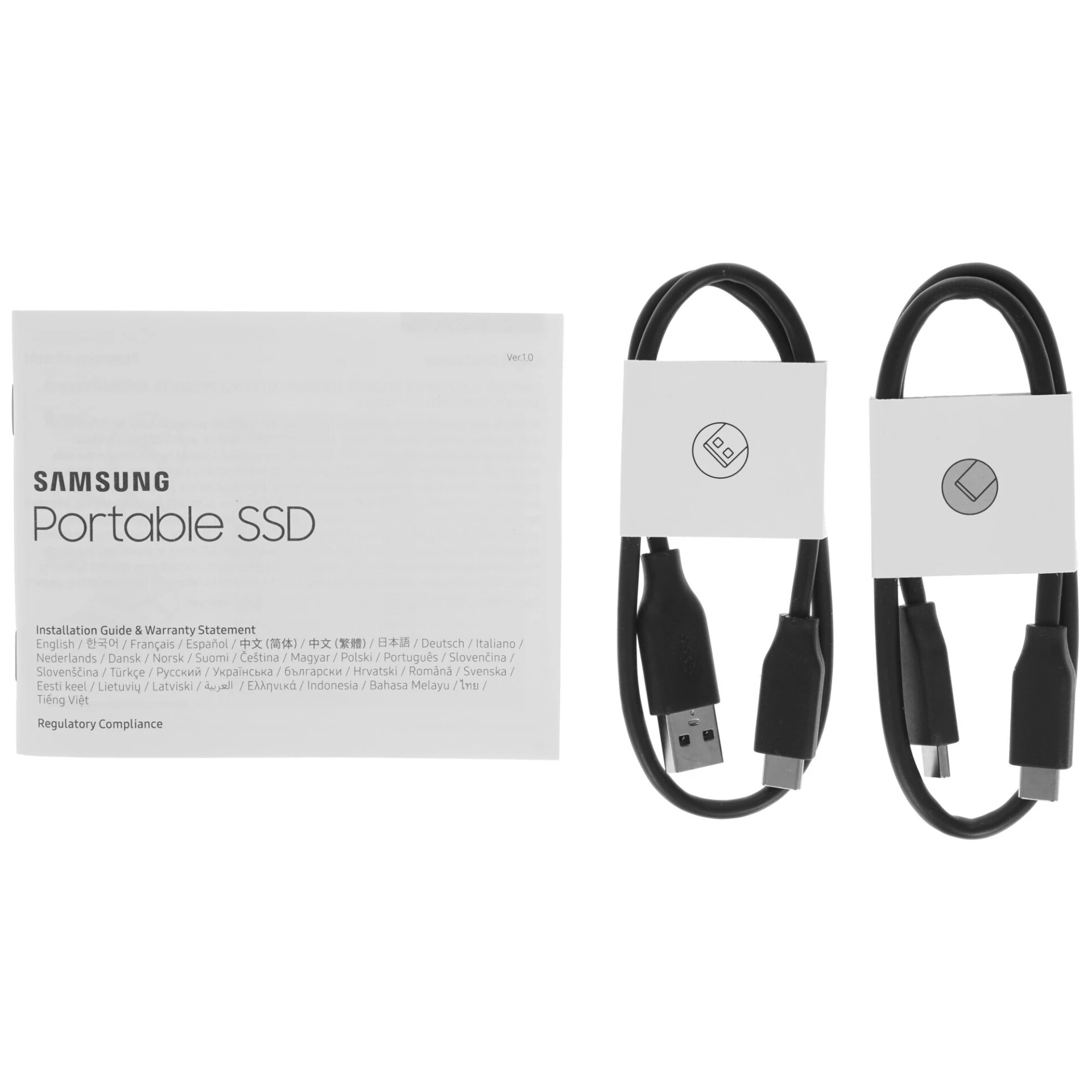 2048 ГБ Внешний SSD Samsung T7 Touch [MU-PC2T0K/WW]