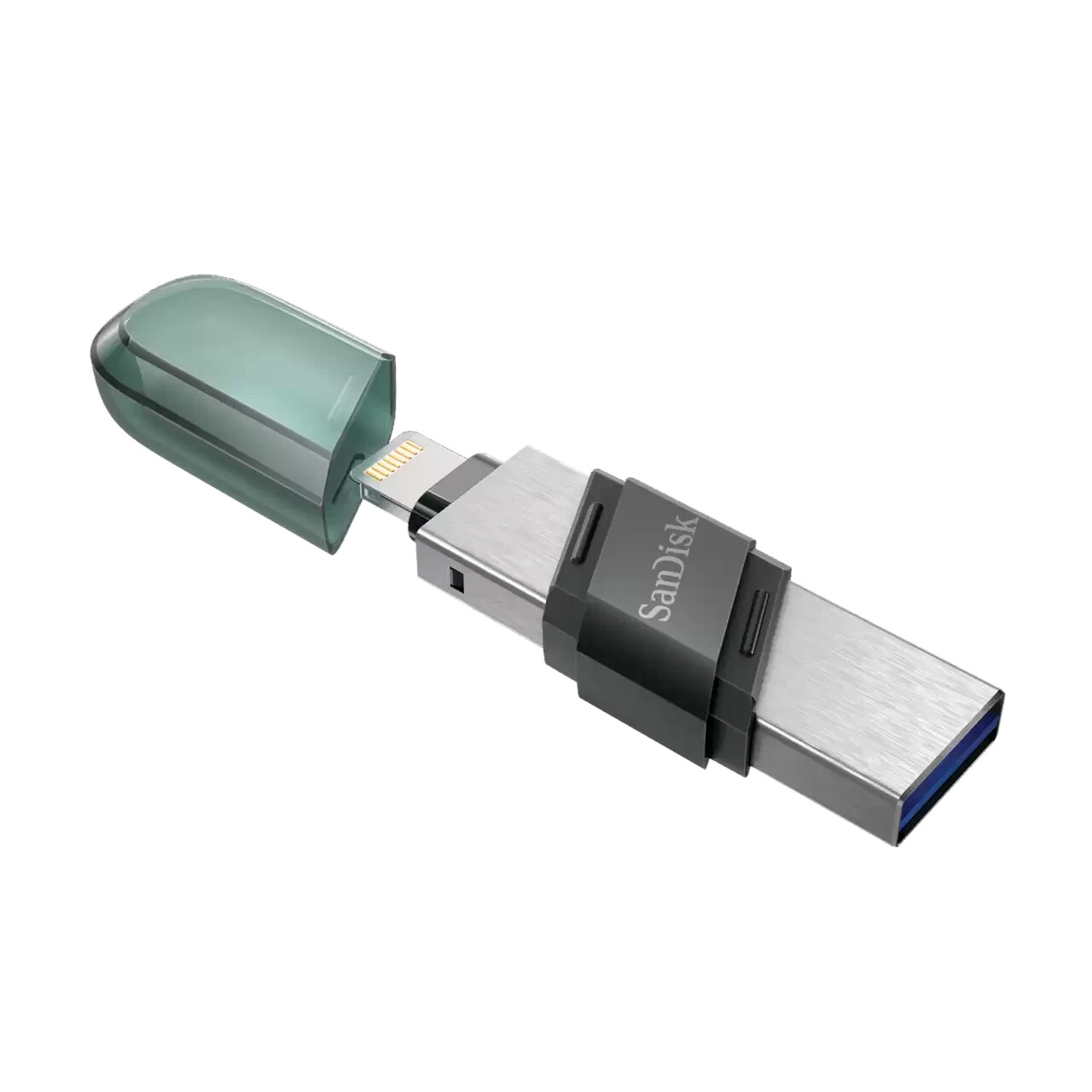 Память OTG USB Flash 256 ГБ SanDisk iXpand Flip [SDIX90N-256G-GN6NE]