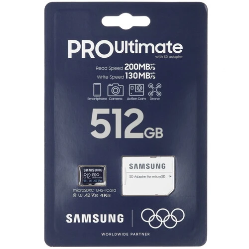 Карта памяти Samsung PRO Utimate microSDXC 512 ГБ [MB-MY512SA/WW]