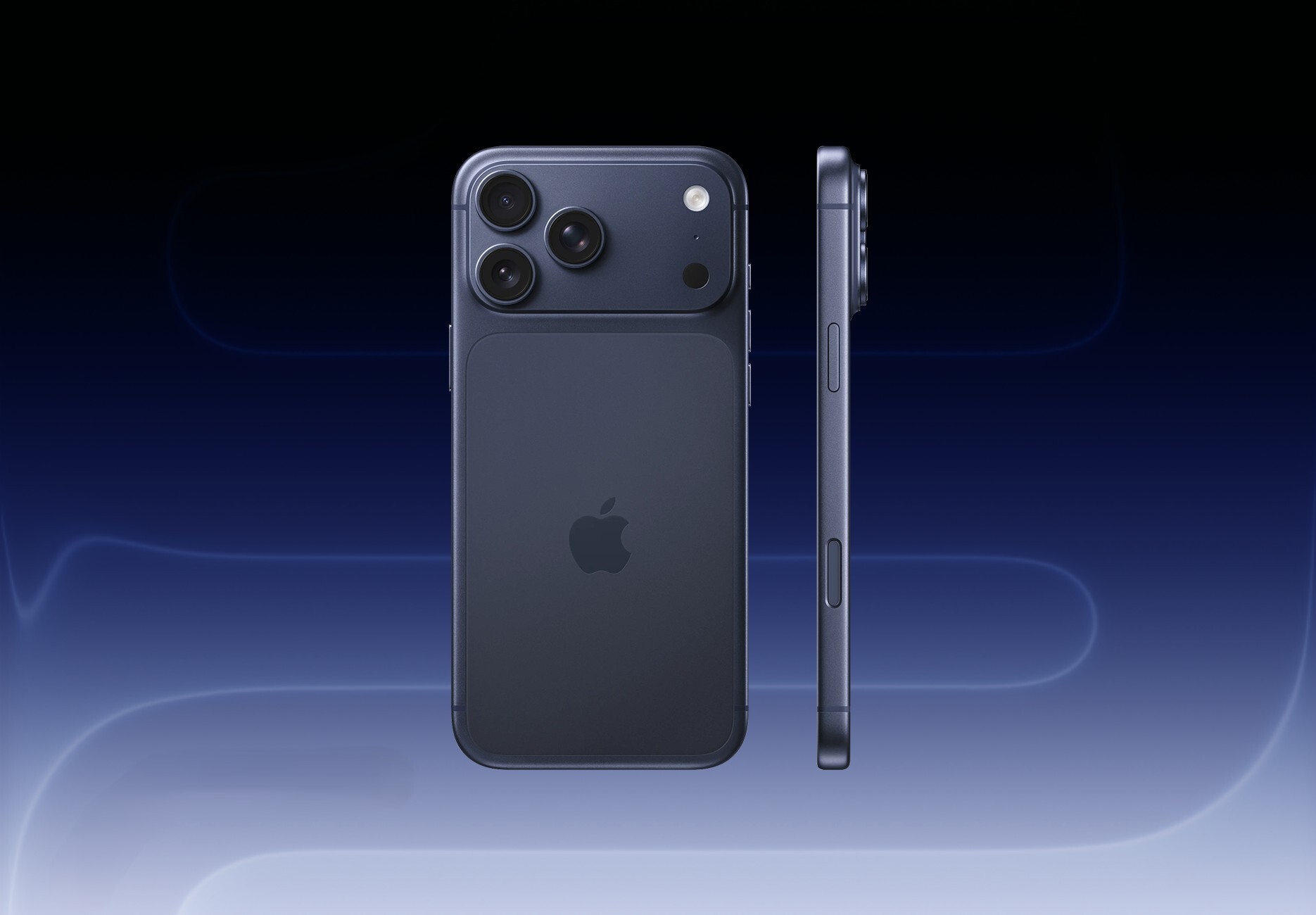 Телефон Apple iPhone 17 Pro Max 2 ТБ, eSim (электронная SIM-карта), цвет: глубокий синий (Deep Blue)