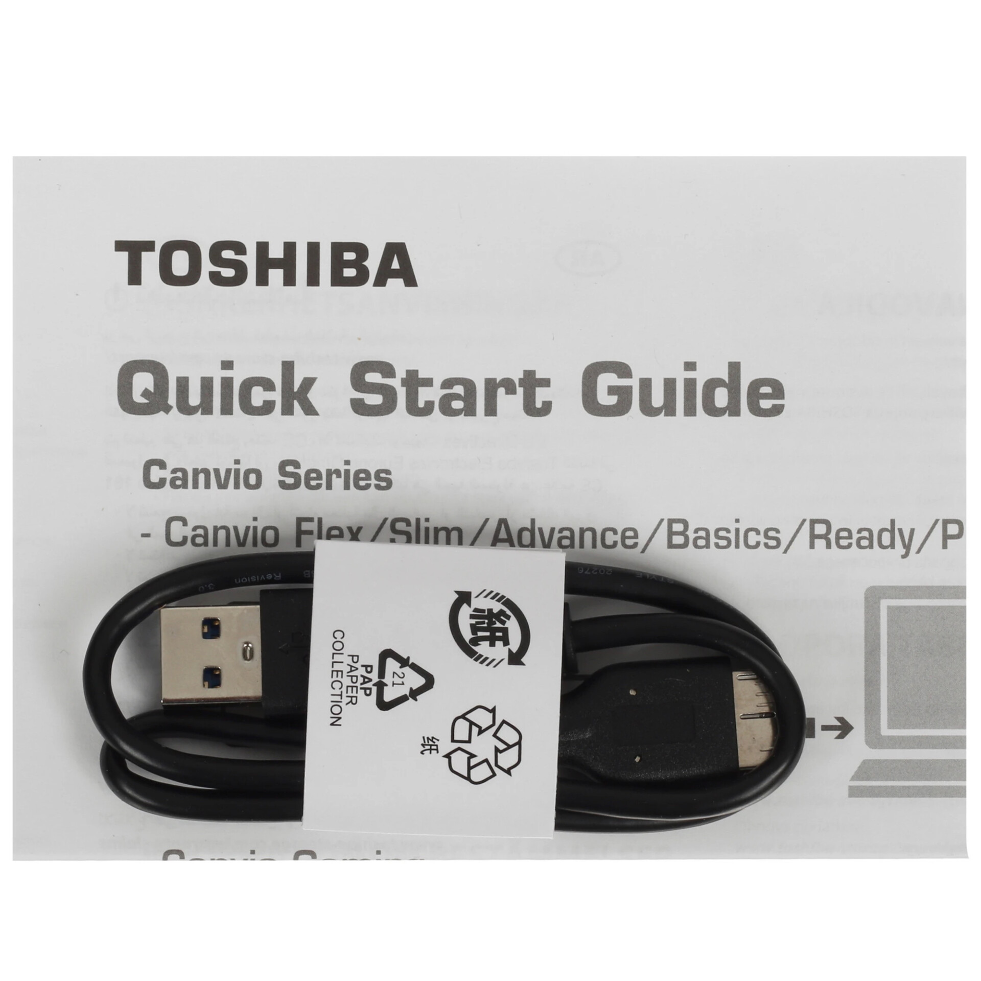2 ТБ Внешний HDD Toshiba Canvio Basics [HDTB520EK3AA]