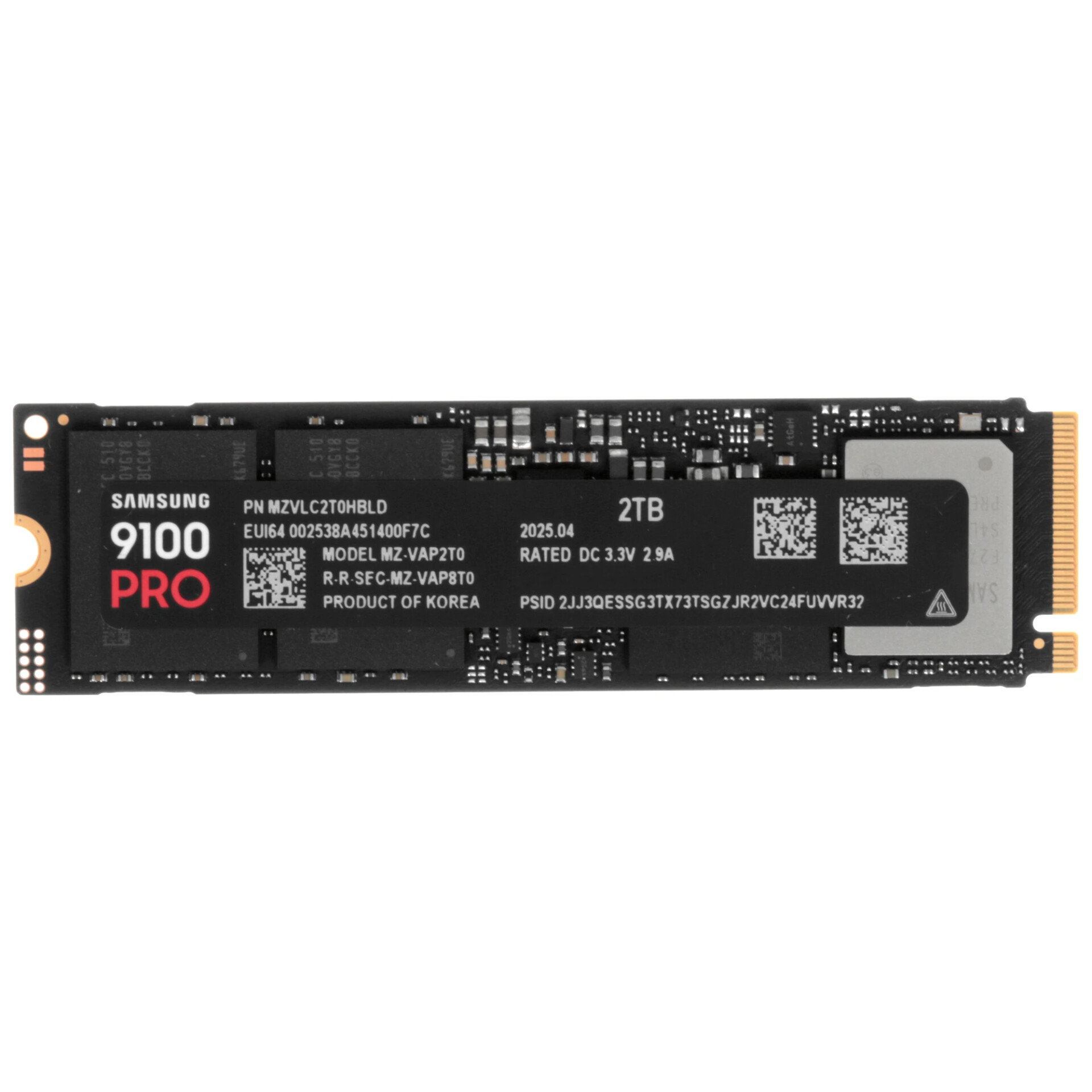 2000 ГБ M.2 NVMe накопитель Samsung 9100 PRO [MZ-VAP2T0BW]