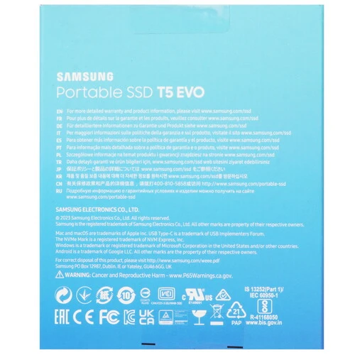 8000 ГБ Внешний SSD Samsung T5 EVO [MU-PH8T0S/WW]