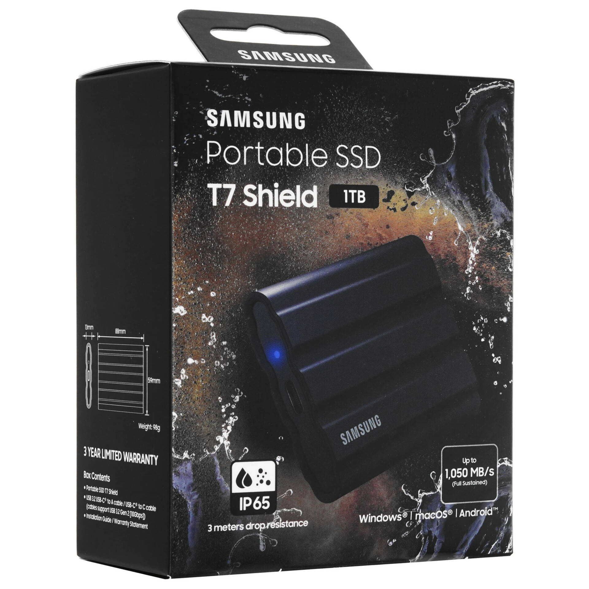 1000 ГБ Внешний SSD Samsung T7 Shield [MU-PE1T0S/WW]