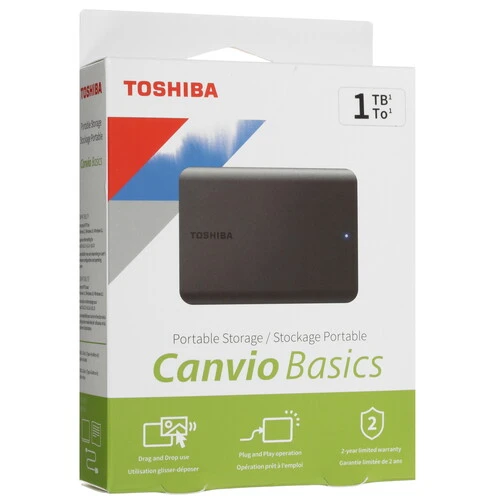 1 ТБ Внешний HDD Toshiba Canvio Basics [HDTB510EK3AA]