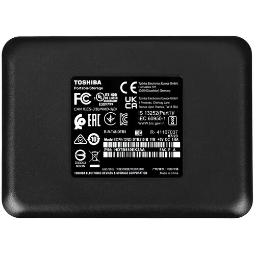 1 ТБ Внешний HDD Toshiba Canvio Basics [HDTB510EK3AA]