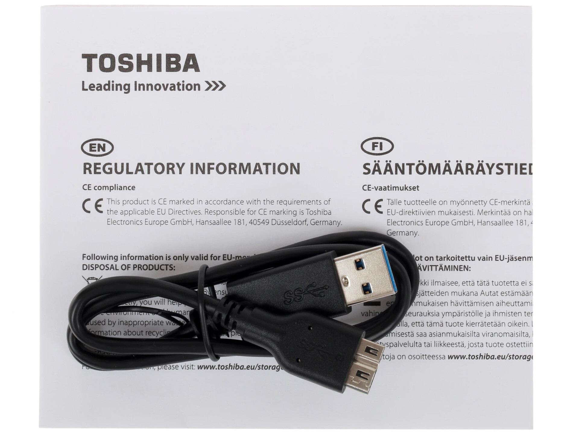0.5 ТБ Внешний HDD Toshiba Canvio Basics [HDTB405EK3AA]