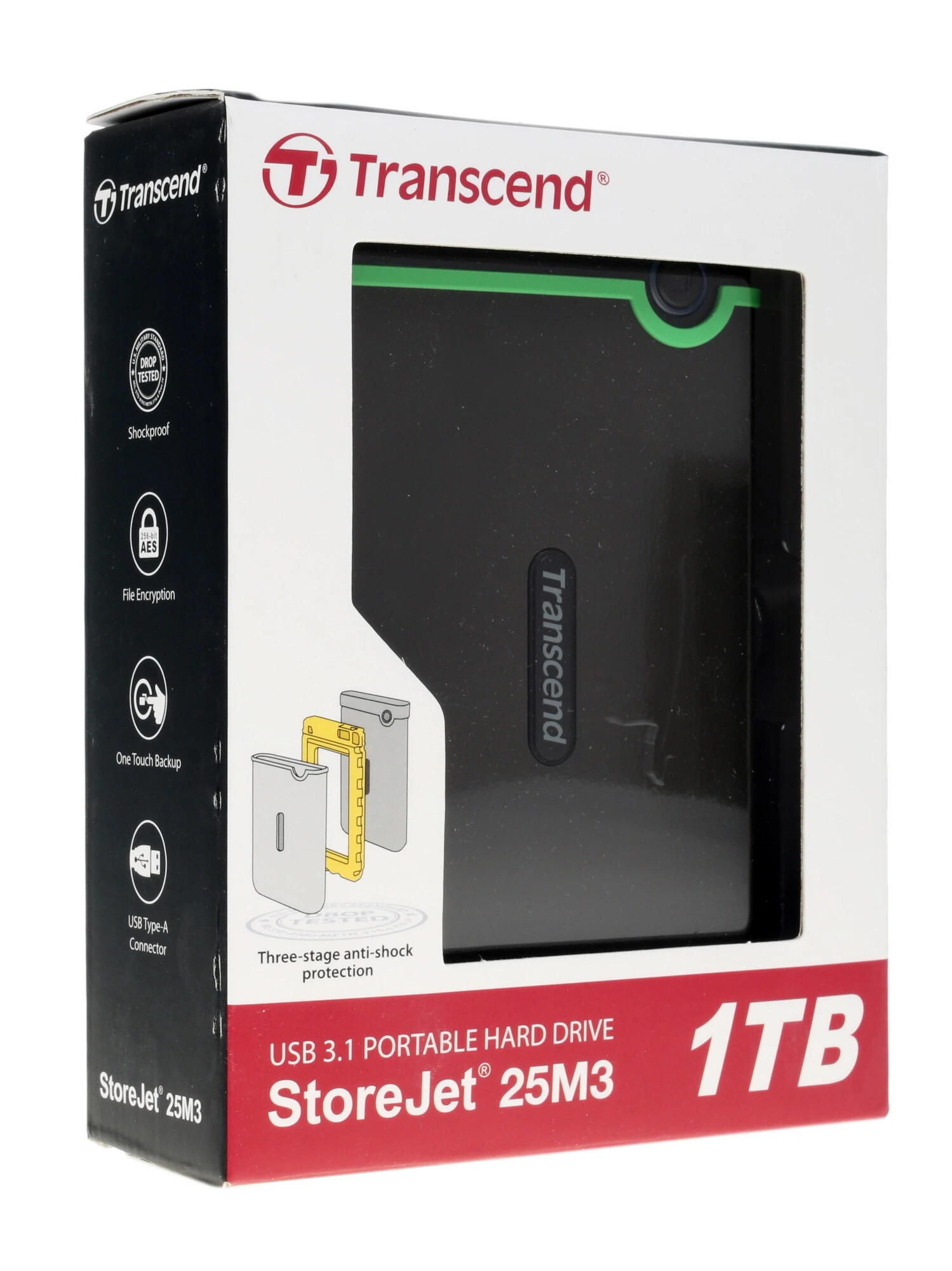 1 ТБ Внешний HDD Transcend StoreJet 25M3 [TS1TSJ25M3S]