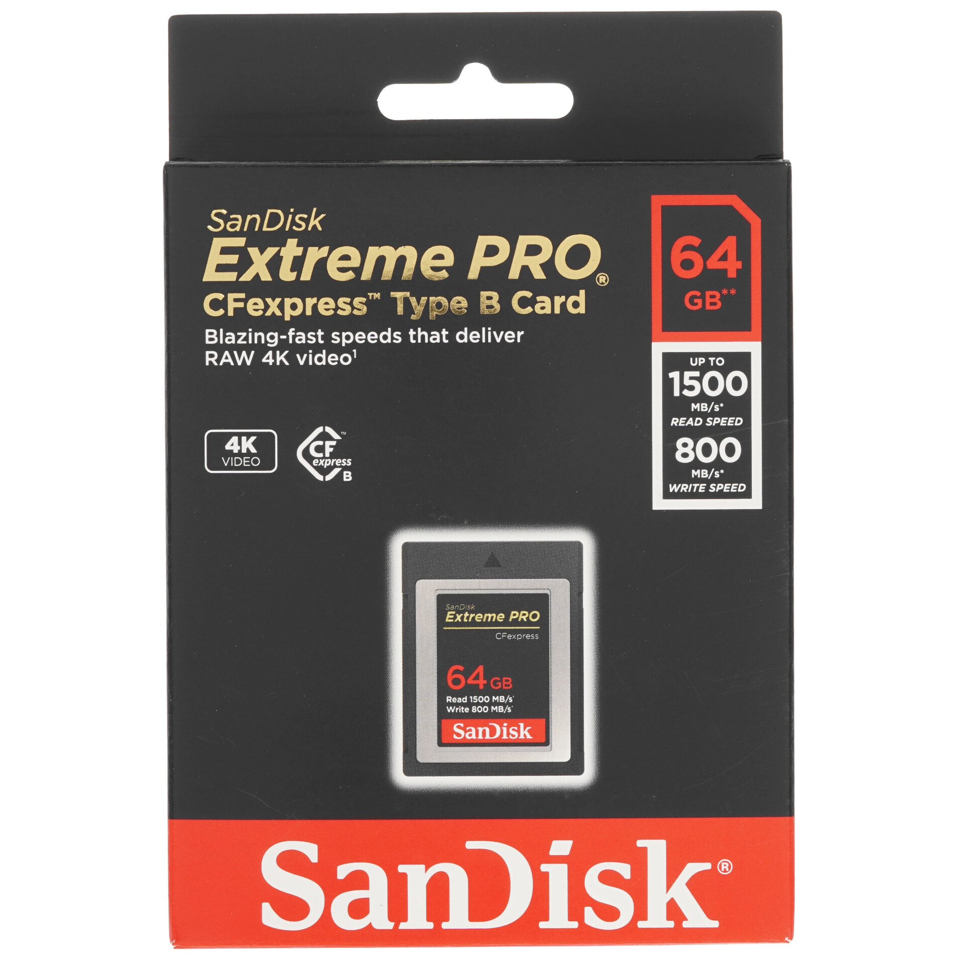 Карта памяти SanDisk Extreme PRO CFexpress CFexpress Card Type B 64 ГБ [SDCFE-064G-GN4NN]