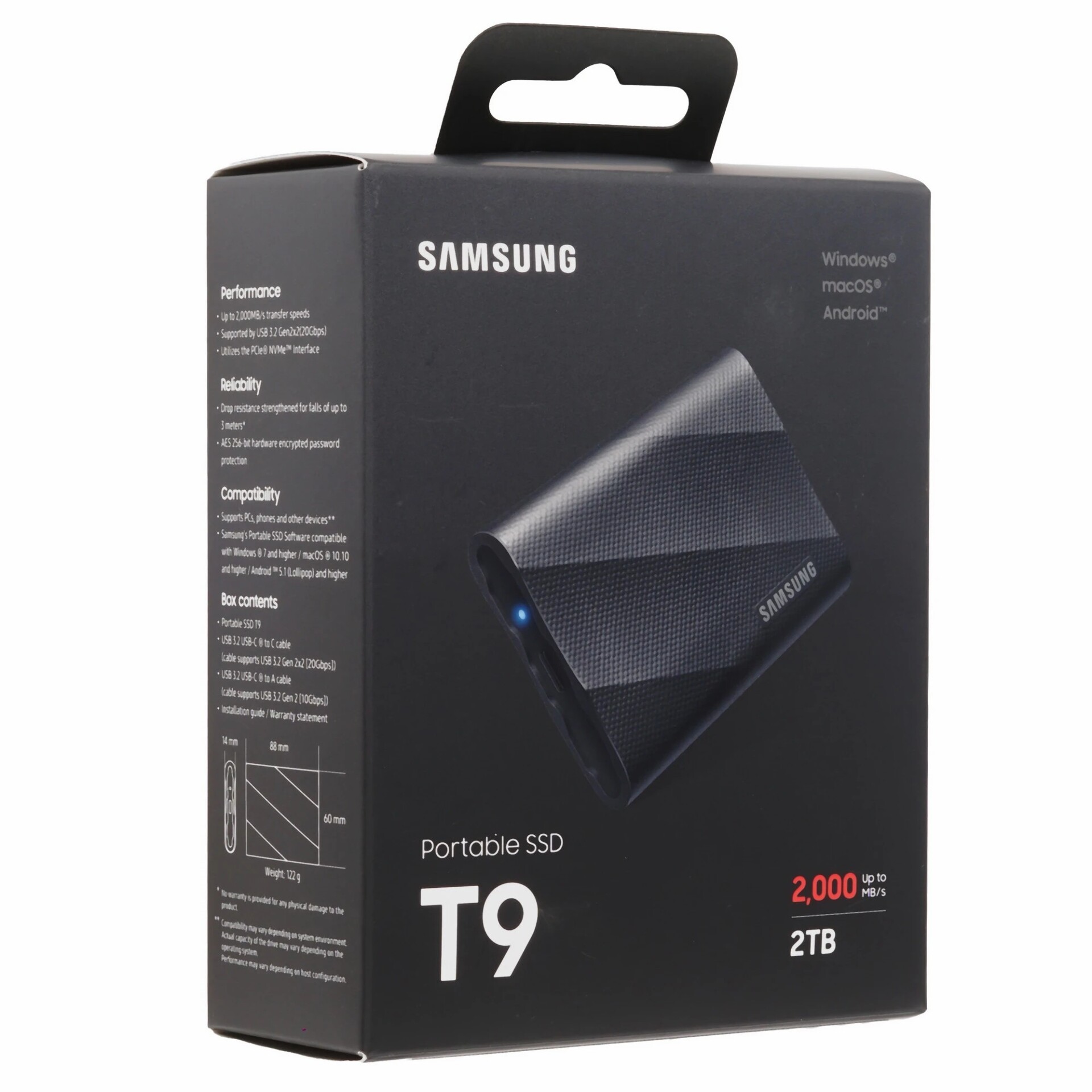 2000 ГБ Внешний SSD Samsung T9