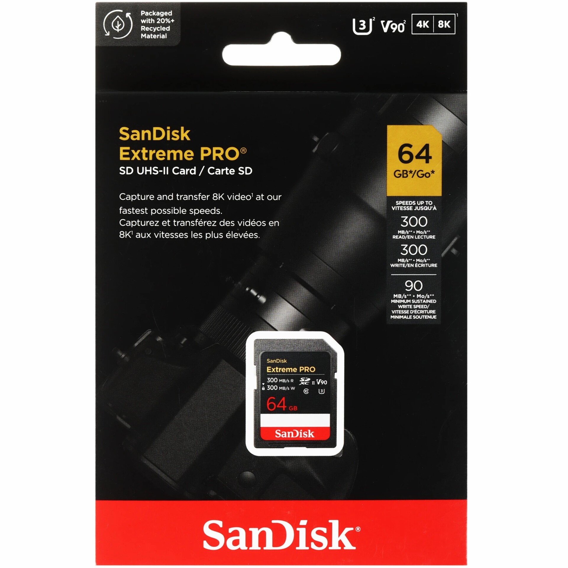 Карта памяти SanDisk Extreme Pro SDXC 64 ГБ [SDSDXDM-064G-GN4IN]
