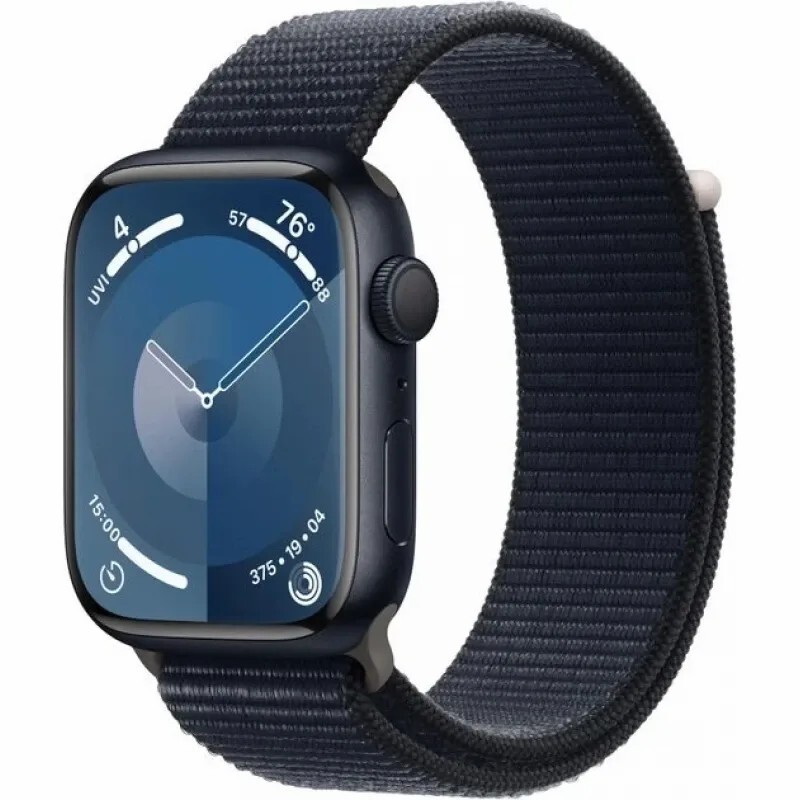 Apple Watch Series 9 GPS 45mm Midnight Aluminum Case with Sport Loop Band Midnight (Спортивный ремешок цвета Темная ночь) MR9C3 Apple Watch Series 9 GPS 45mm Midnight Aluminum Case with Sport Loop Band Midnight (Спортивный ремешок цвета Темная ночь) MR9C3