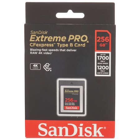 Карта памяти SanDisk Extreme PRO CFexpress CFexpress Card Type B 256 ГБ [SDCFE-256G-GN4NN]
