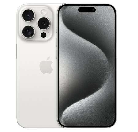 Смартфон Apple iPhone 15 Pro 128GB White Titanium (Белый титан) nano-Sim + eSim